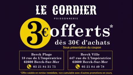 Coupon Poissonnerie Le Cordier