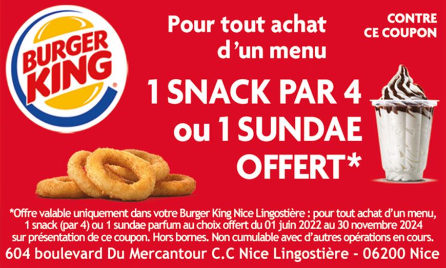 Coupon Burger King