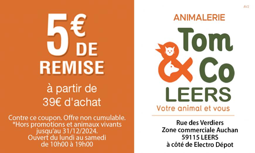 Coupon Tom & Co Leers