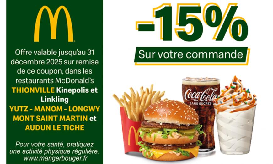 Coupon McDonald's Thionville