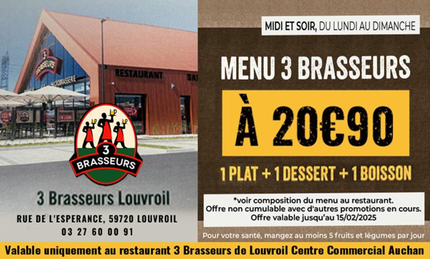 Coupon Les 3 Brasseurs